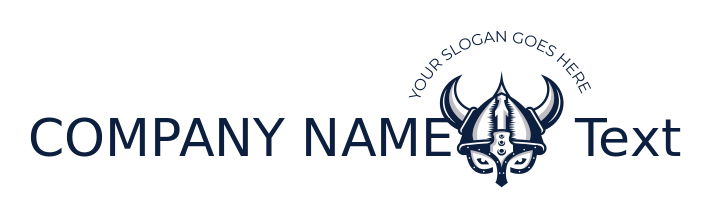 sports logo viking horned helmet with eyelets