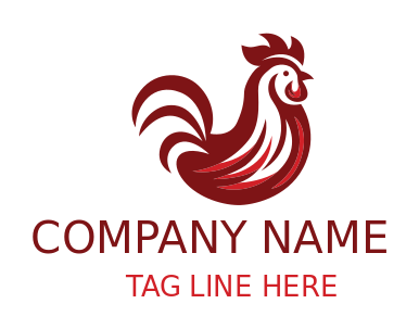 vintage rooster silhouette 