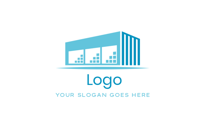 Create a storage logo of a warehouse building | Logo Template by ...