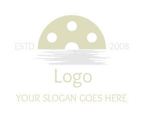 entertainment logo water reflection movie tape