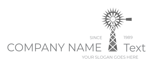 agriculture logo windmill pylon turbine blades