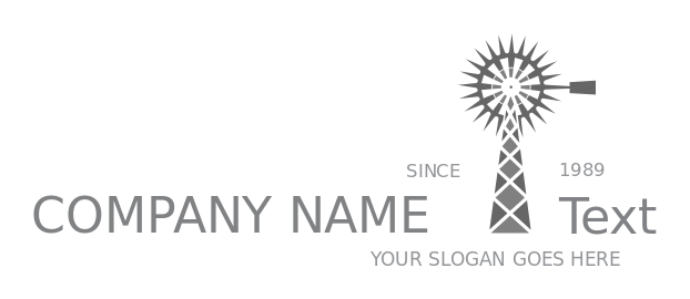 agriculture logo windmill pylon turbine blades