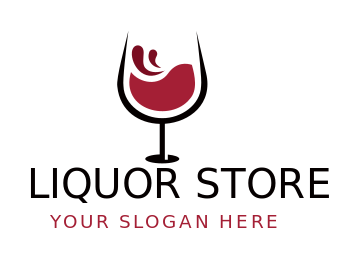 wine glass splashes for liquor store