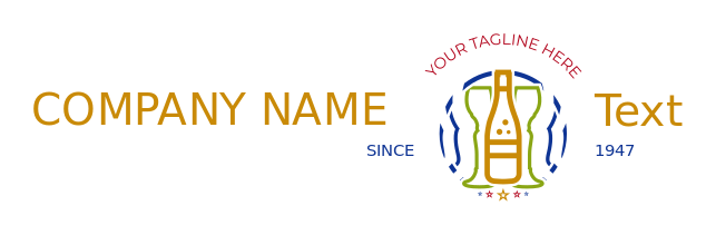 night club logo png wine bottle glasses in circle