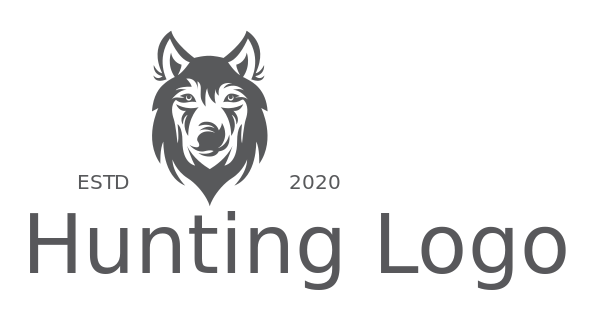 animal logo online wolf head illustration