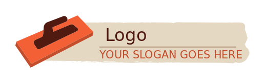 mason logo online wood float and plaster