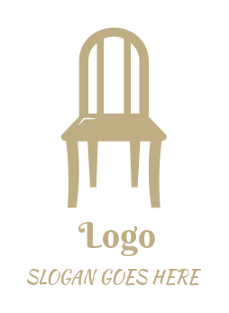 furniture logo chair with high back