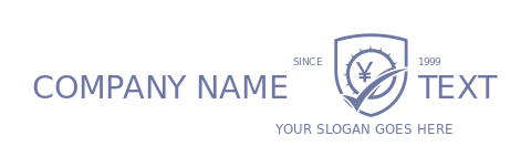 investment logo yen currency in shield