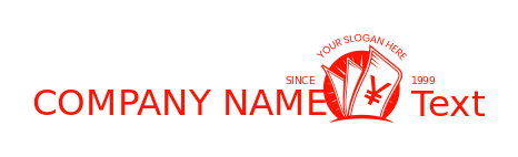 finance logo negative space yen currency note 