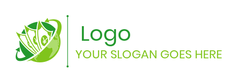 investment logo yen currency notes with globe