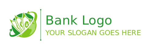 investment logo yen currency notes with globe