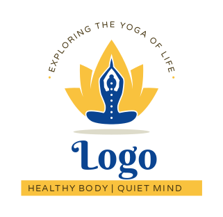 yoga symbol of person in lotus 