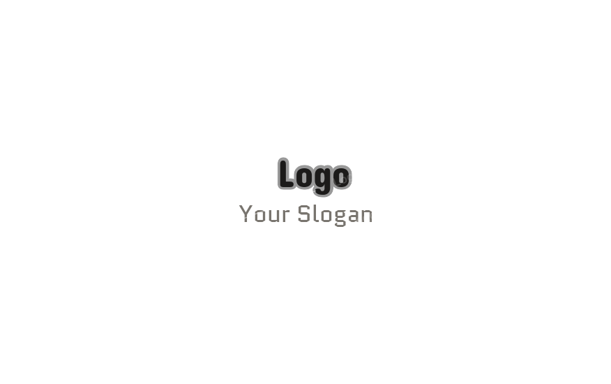 text logo maker basic bold with outline font