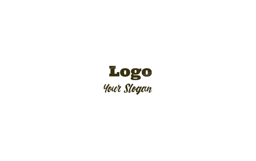 Bold slab font text logo 