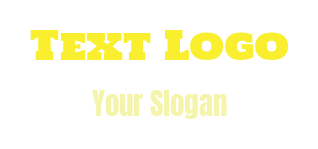 text logo online classic slab font