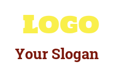 text logo template classy with outline