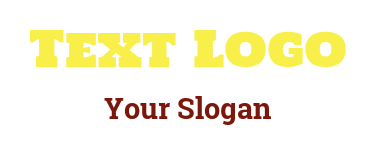 text logo template classy with outline