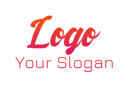 make a text logo clean and simple font 