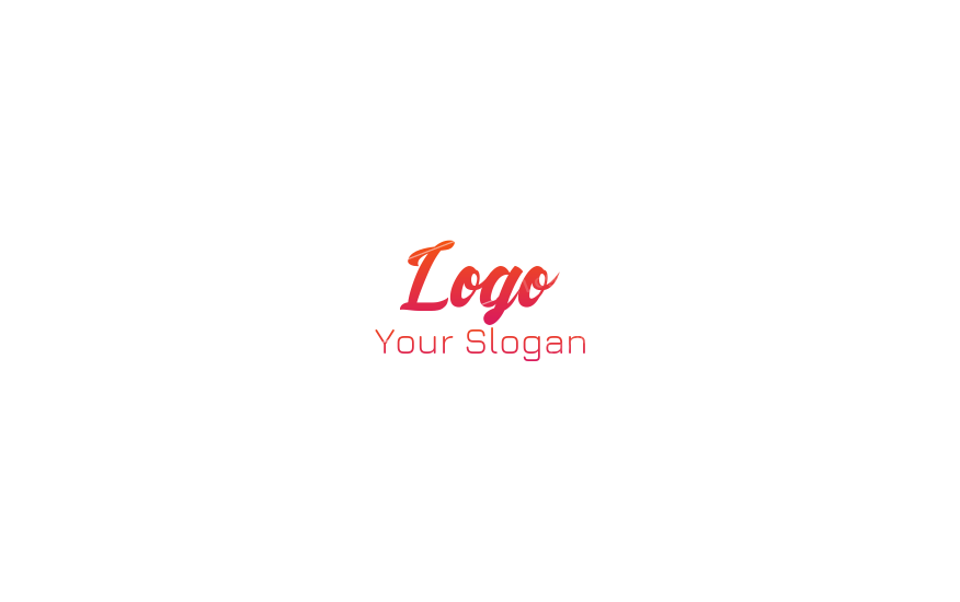 Clean and simple text logo 