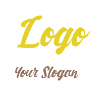 text logo template clean basic font
