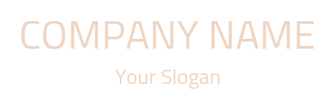 Clean thin font text logo