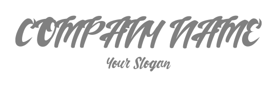 make a text logo of compact curvy font