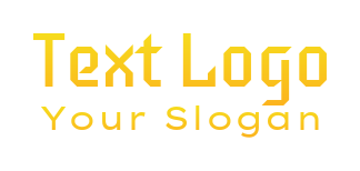 text logo template creatively cool font