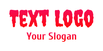 create a text logo creepy font
