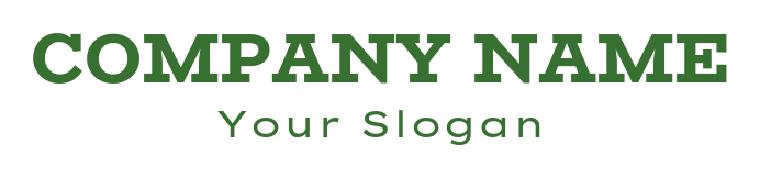 Elegant serif font logo