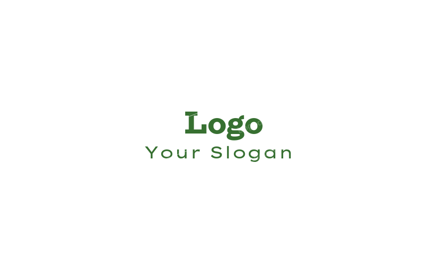 Elegant serif font logo