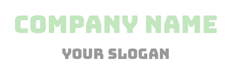 Elegant slab font logo