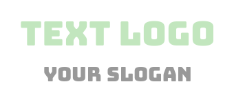 text logo online elegant slab font