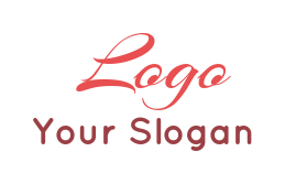 text logo icon exquisite curvy font