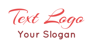 text logo icon exquisite curvy font