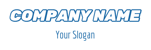 text logo icon graceful italics