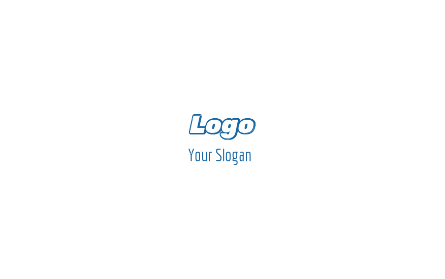 text logo icon graceful italics