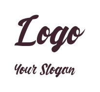 text logo icon of handwritten script font design