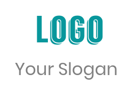 make a text logo of modern font