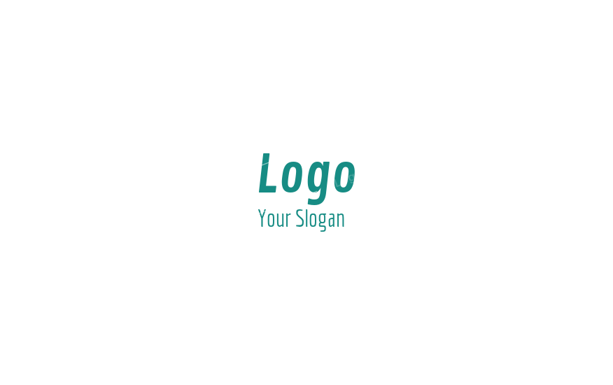 Modern font logo in italics