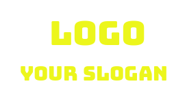 create a text logo modern slab font