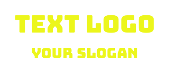 create a text logo modern slab font