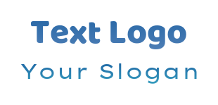 create a text logo modern style