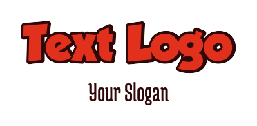 text logo symbol playful in bold font