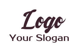 text logo maker playful script font