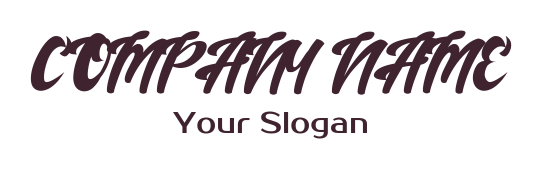 Playful  script font logo