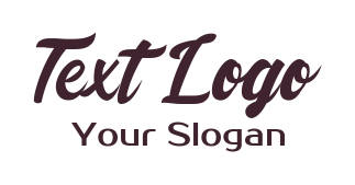 text logo maker playful script font