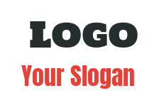 text logo online powerful slab style font
