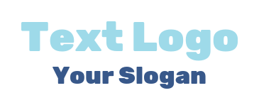 text logo template professional simple font