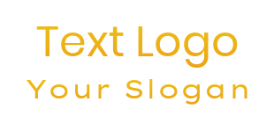 text logo professional in thin font style