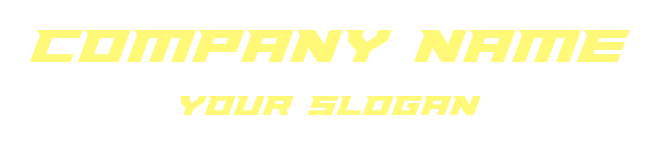 text logo template radical futuristic font